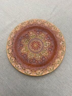 Vintage ARACENA Decorative Plate Ceramica Del Convento Terracotta Pottery Spain